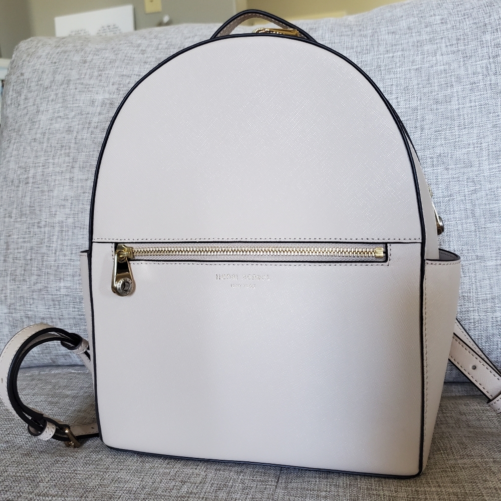 Henri Bendel West 57th Cream Backpack Nwot